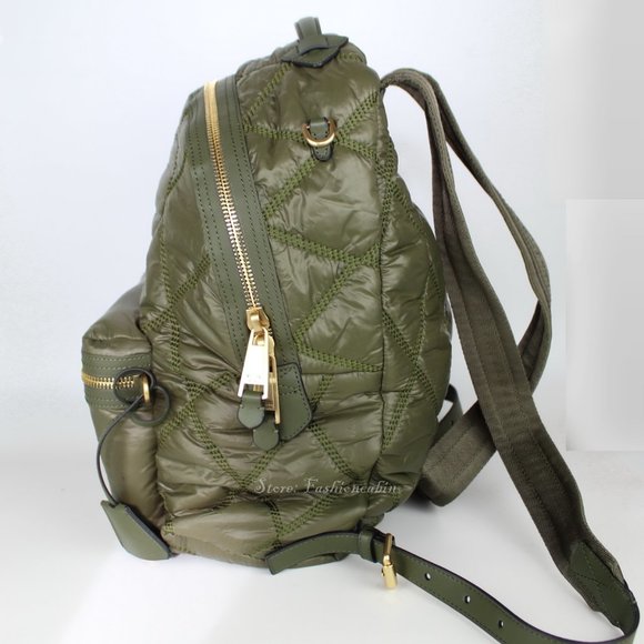 NWT MOSCHINO Studded Quilted Logo Backpack | Studded Bag Travel School Chic main image 11